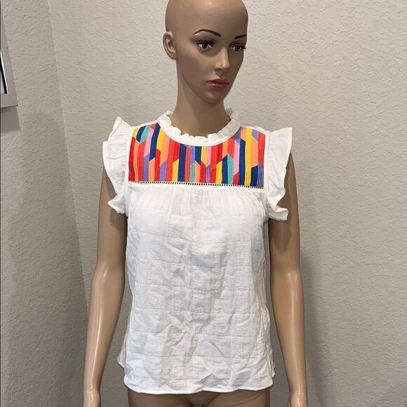Anthropologie THML-Colorful Geometric  Top - Picture 1 of 3